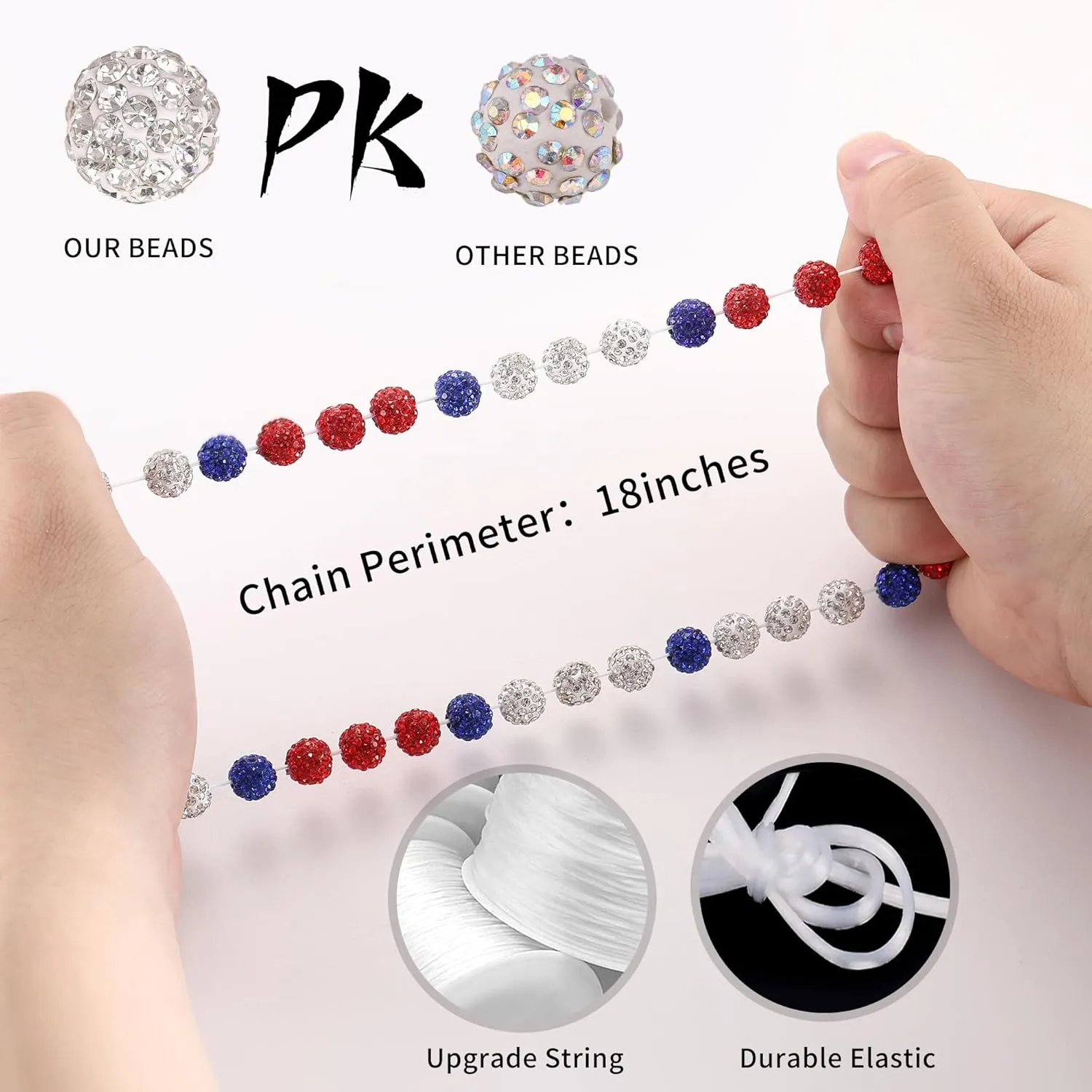 SKQIR Baseball Beaded Necklace for Men Bling Rhinestone Baseball Drip Accessories for Men Sparkly Diamond Ice Collection Baseball Chain Necklace Gifts for Baseball Player Team Lovers