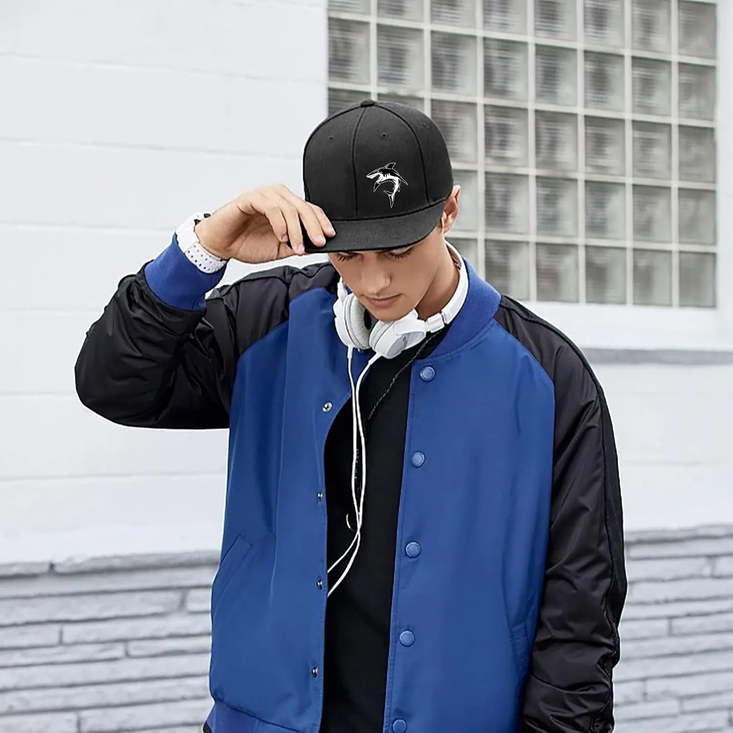 Snapback Flat Bill Fitted Hats for Men - Skateboard Accessories