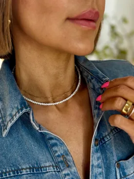 Sutton Tennis Necklace (Silver)