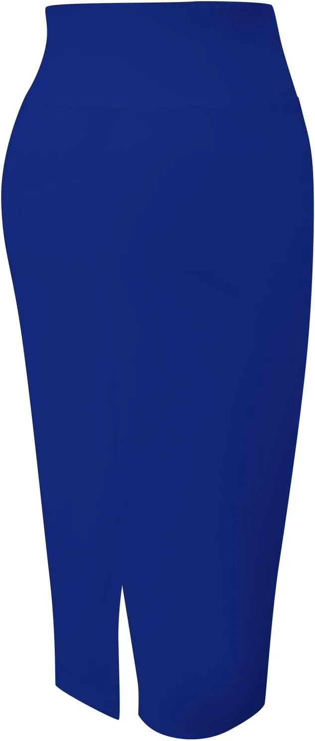 Tapata Women's Office Work Pencil Skirt Stretch High Waist Below Knee Bodycon for Business Casual
