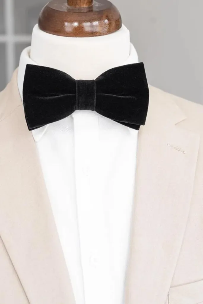 Velvet Men's Bow Tie, Matching Bow Tie, Tuxedo Suit Bowtie, Adjustable Neck, Pre-Tied Wedding, Graduations, Work Events Oversize BowTie, Classic BowTie