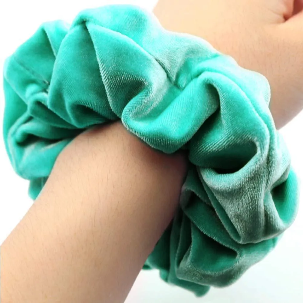 Velvet Scrunchies Hair Ring Simple Hair Accessories Headbands Bobbles Heads High Elastic Rubber Band Hair Rope Hair Ties Scrunchies Elastic Material for Headbands
